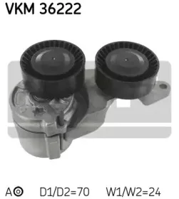 VKM 36222 SKF Натяжной ролик, поликлиновойремень